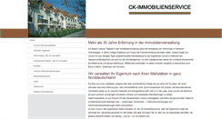 Desktop Screenshot of ck-immobilienservice.de